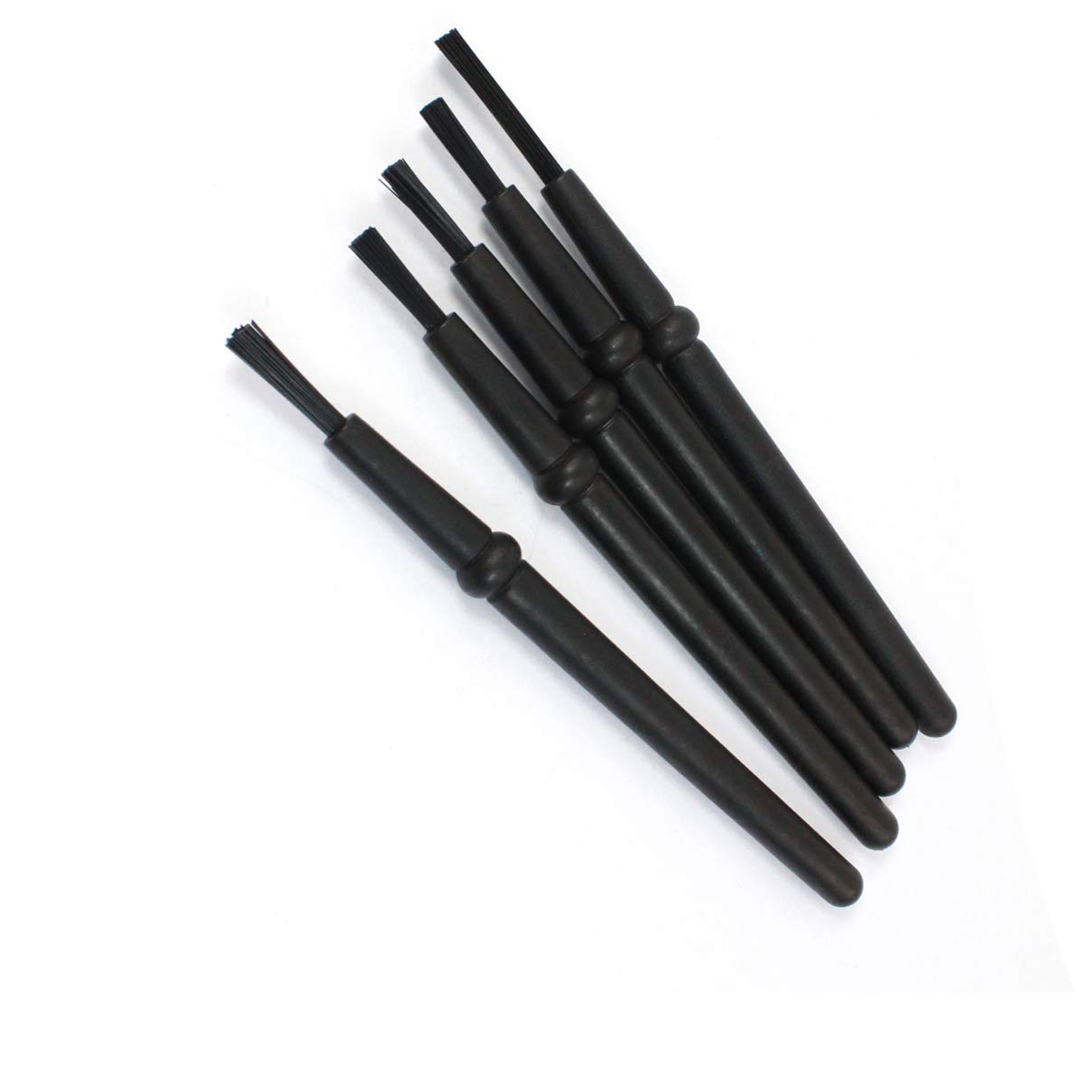 Aexit 14cm 5.5 Audio Cables Long Plastic Handle Ground Conductive Fiber Optic Cables Brushes 5pcs