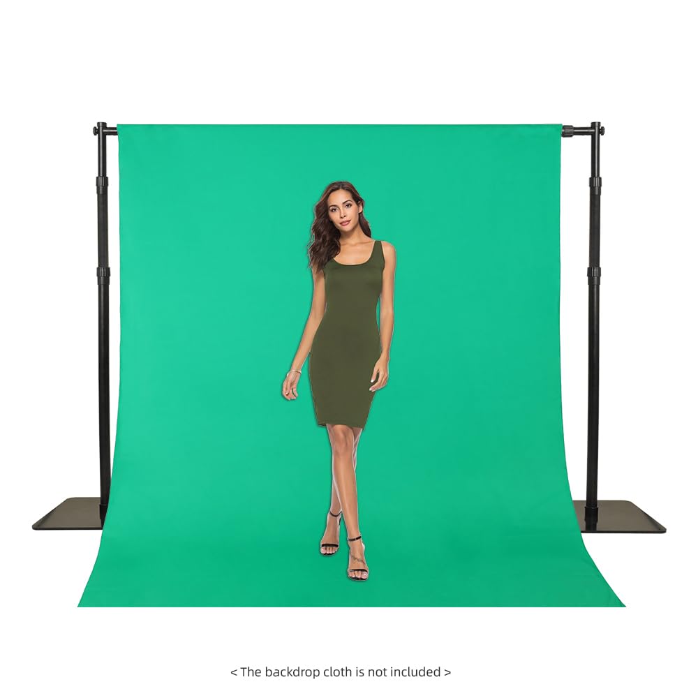 aqxreight 2,4x3 Metros/7,9x9,8 Pies de Soporte de Fondo para Fotografía de Estudio de Servicio Soporte de Fondo de Metal de con Base Grande Bolsa de Transporte Fotografía Boda Al Aire Libre