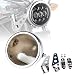 SKTYANTS 5.75" inch Headlights housing Bucket Mounting Bracket for Harley Davidson Fork Ear Adjustable Motorcycle (Chrome)