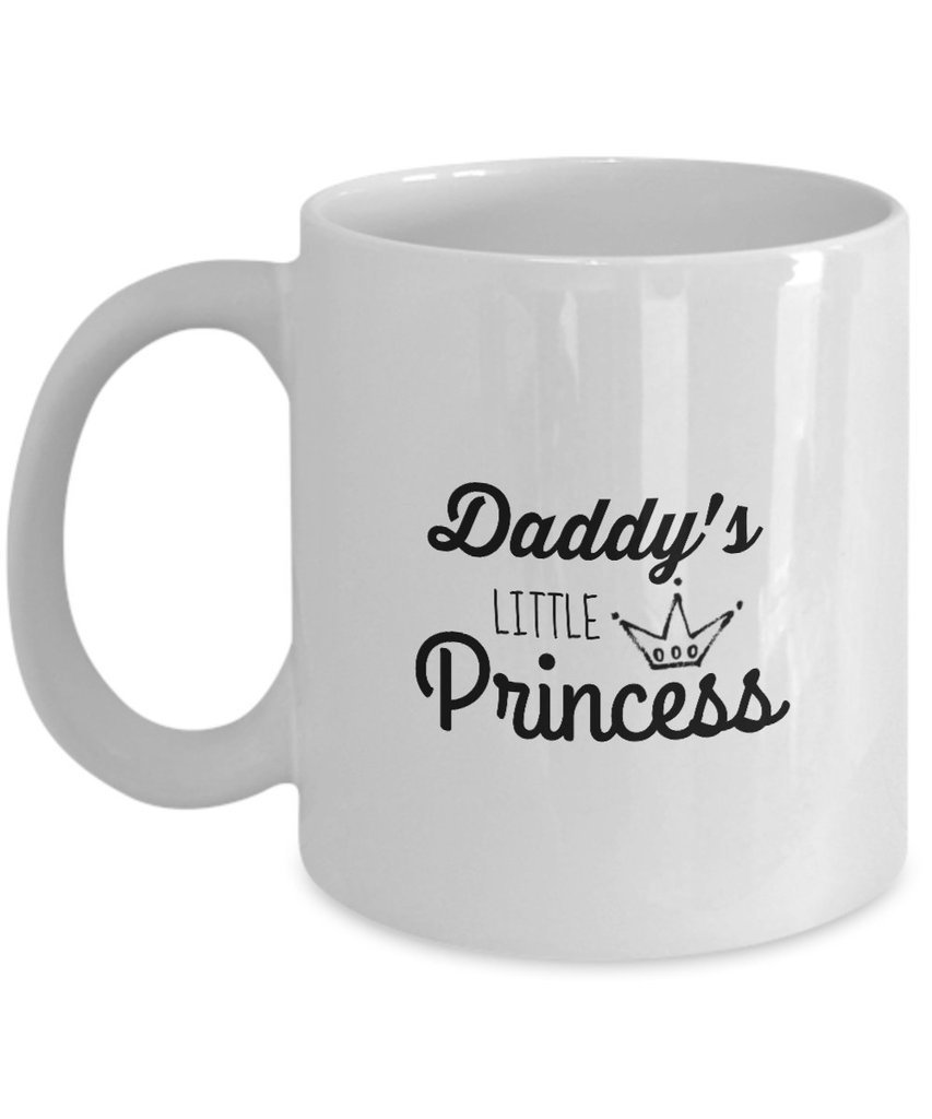 White Daddy Little Princess - Coffee Mug - Father Day Gifts - 11Oz/100% Ceramic Custom Coffee/Tea Mug (White)