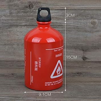 ELECTROPRIME Fuel Bottle Aluminum Tank Storage Leak Proof Portable Canister Durable