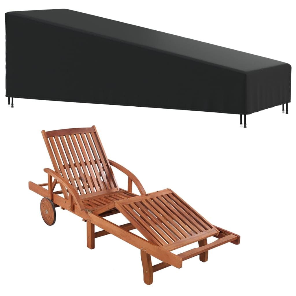 Home Garden - Copertura per lettino prendisole, 203 x 81 x 25/63 cm, 420D Oxford