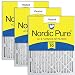 Nordic Pure 16x20x2 MERV 10 Pleated AC Furnace Air Filter, Box of 3