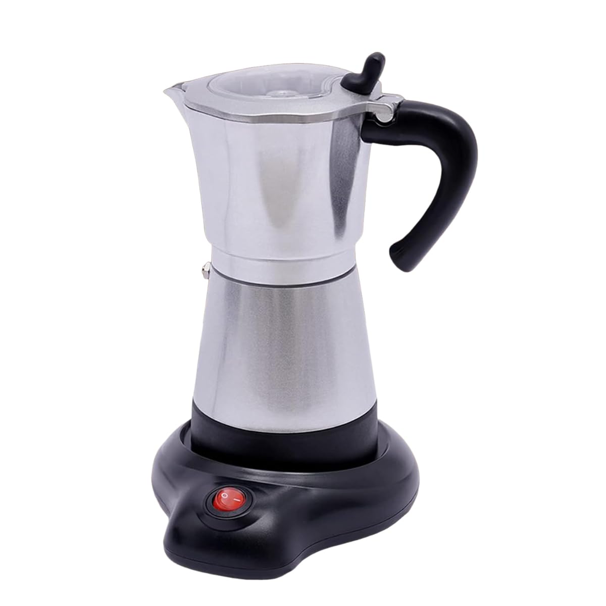 480 W Cafetera Italiana 6 Tazas Cafetera Para Induccion Cafetera Con Base Pequeña Cafeteras Expreso Ofertas Aplicar Casa, Conferencia, Cafetería, Diy Varios Tipos Café Exquisito (Plata)