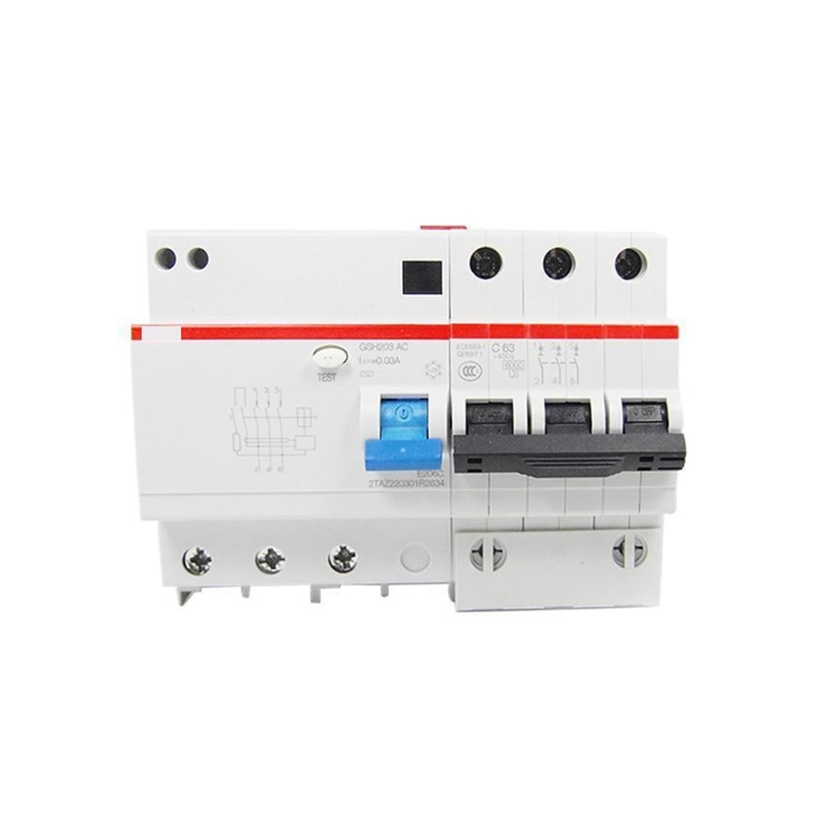 Disjoncteur à Courant résiduel GSH203 différentiel 50A 100mA type A courbe C 10174680