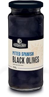 Sandhurst Pitted Black Olives, 350 g