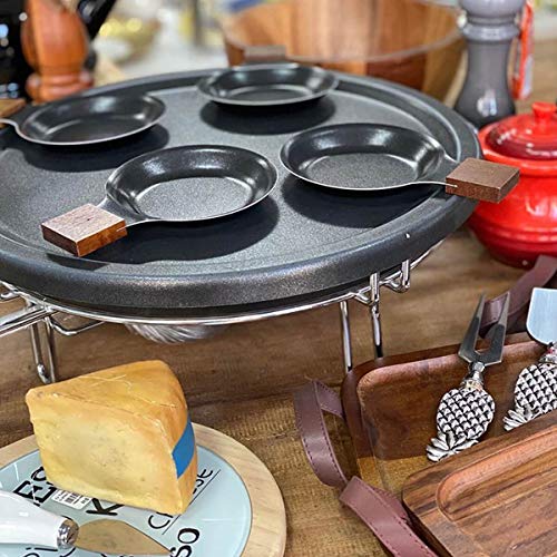 Forma Raclette-Grill Antiaderente, cor Preto, Aço, Cozinhar