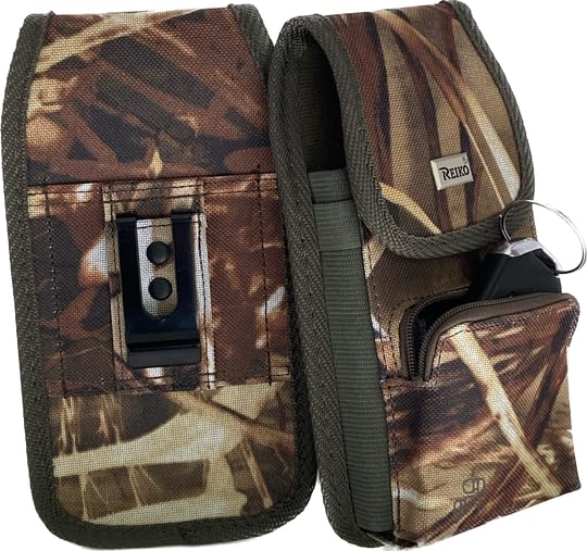 Camo Rugged Case with Key FOB or Money Holder is Compatible with Nokia C110 and C300