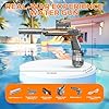 StimuVariety Electric Water Gun for Adults Kids, Transparent Automatic Squirt Watergun with Manual Function Led Lights, Summer Outdoor Water Pistol Pool Beach Party Toys for Boys Girls, Black
