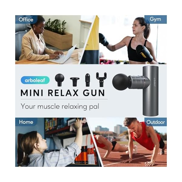 arboleaf Mini Massage Gun Deep Tissue, Portable Percussion Muscle Massager - Image 3