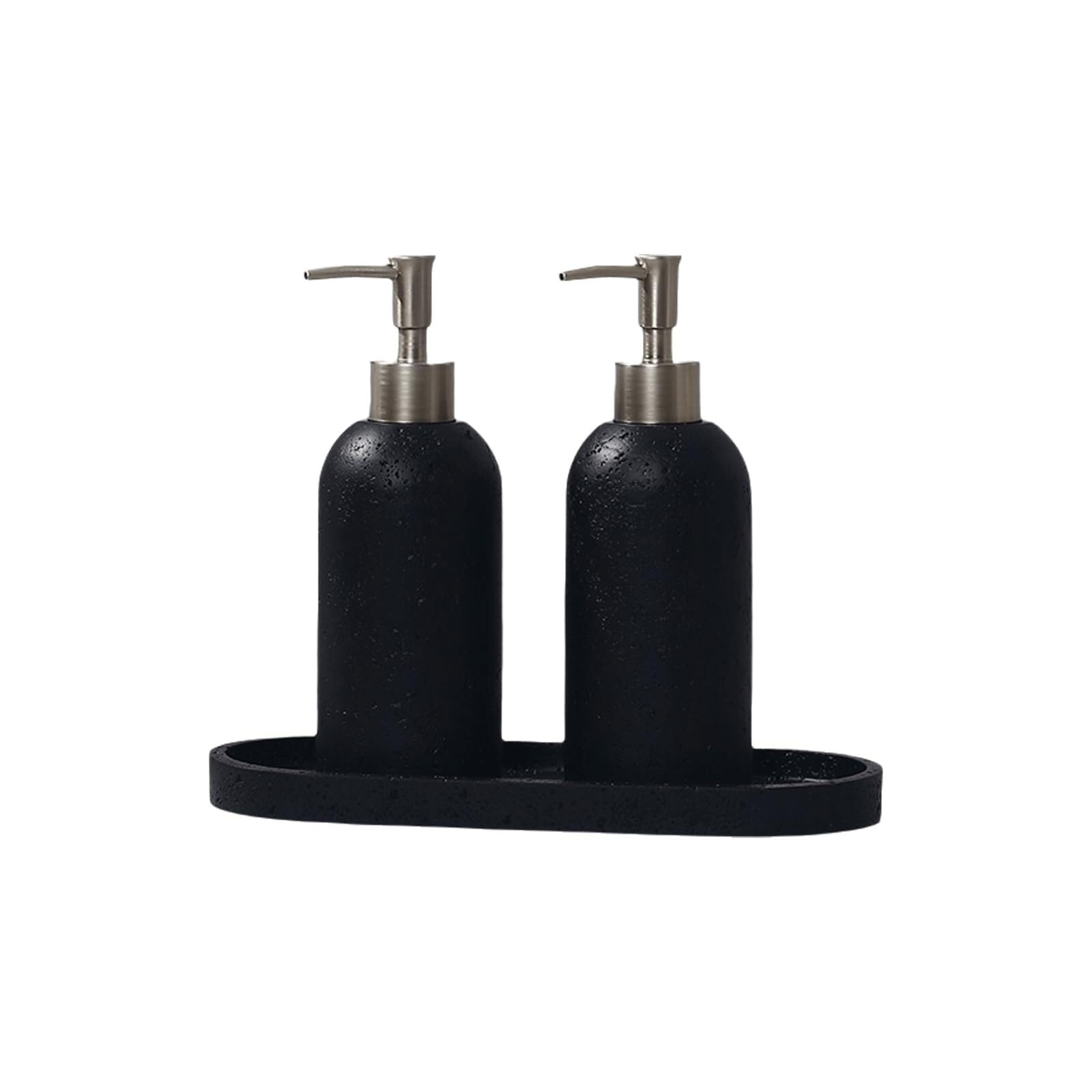 Distributeur savon liquide comptoir ensemble accessoires salle de bain grès