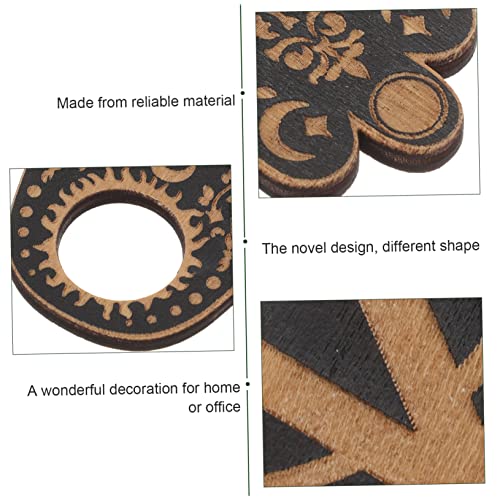 OSALADI 6 Peças De Suporte De Exibição De Cristal Decoração De Mesa Miniture Decoração De Mesa Preta