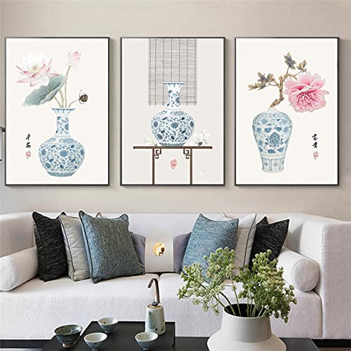 Amazon.co.jp: ポスター絵画 アンティークシノワズリキャンバス絵画