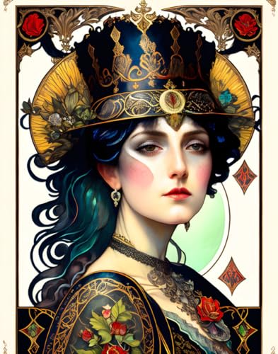 Affiches sur toile 58x90 cm SERENDIPITP Peinture tête et épaules sans cadre