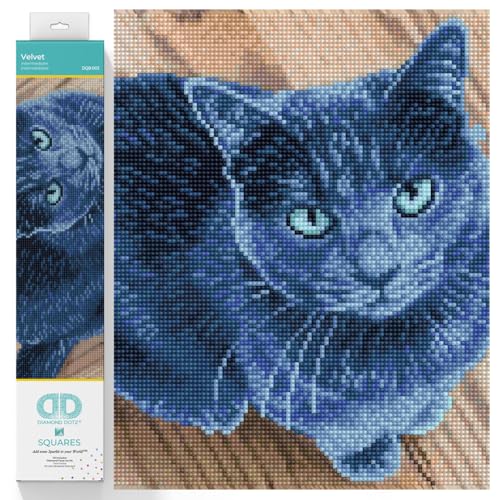 Image of DIAMOND DOTZ Velvet Diamond Painting Kits for Adults - Diamond Art Kits a Relaxing Creative Craft Kit with Dotz Gems 11.7x14.8