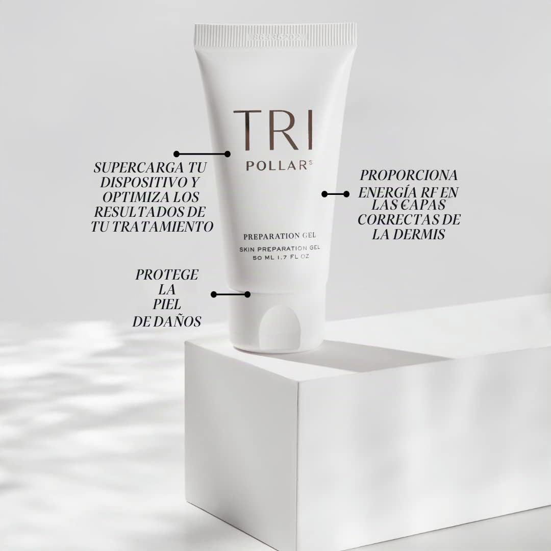 TriPollar Stop Preparation Gel 50 ml - Mejora el uso con el reafirmante facial RF para todos los dispositivos del TriPollar Stop (Nuevo envase)