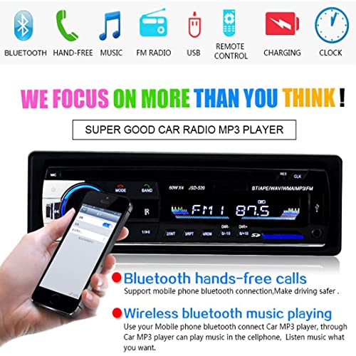 Digital Car Stereo - Single-Din Car Stereo Bluetooth In Dash with Remote Control - Receivers USB/SD/Audio - MP3 Player/FM Radio by Kidcia - Image 4