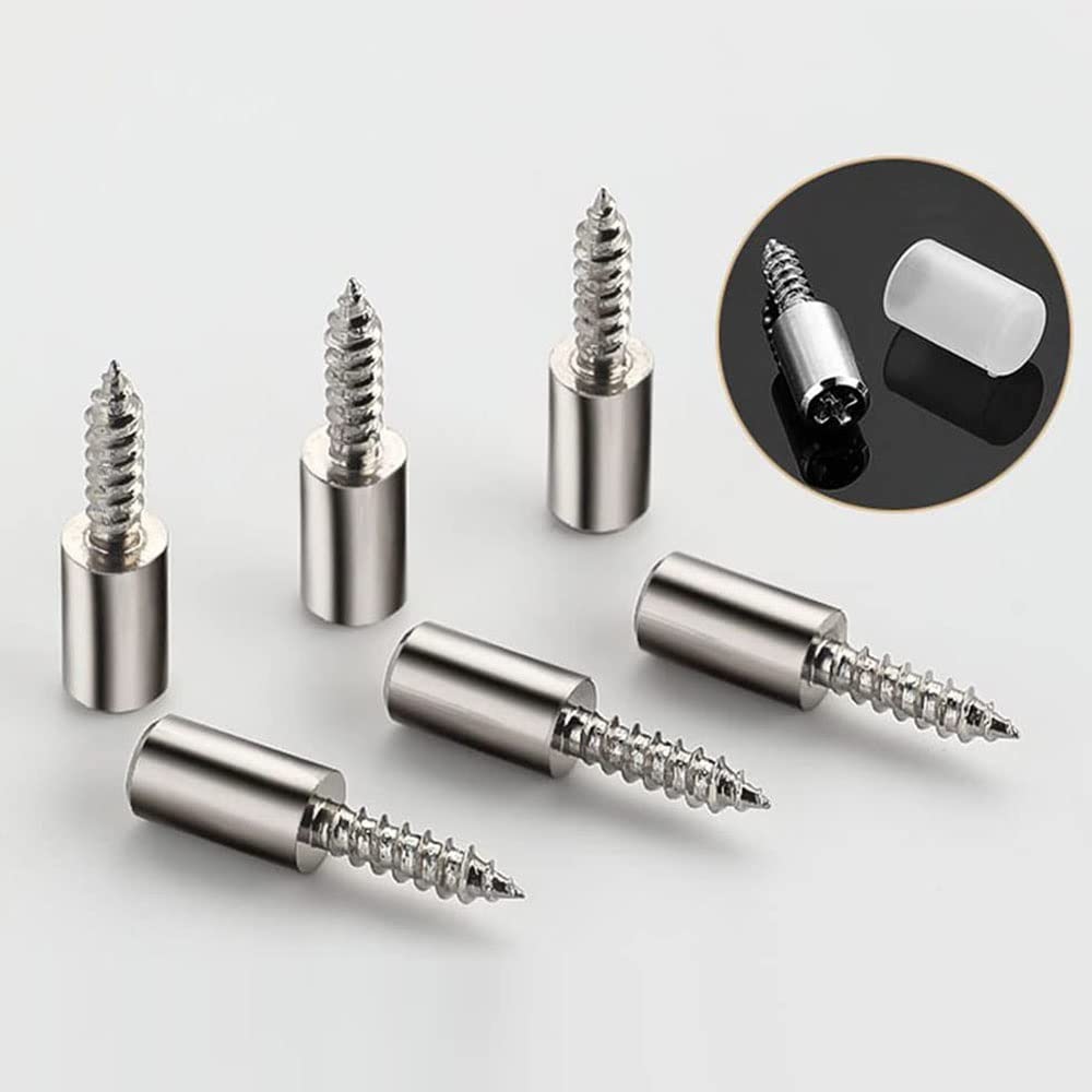 100-Pack Self Tapping Cabinet Screws With Rubber Sleeves - Cold Rolled Steel Shelf Support Hardware