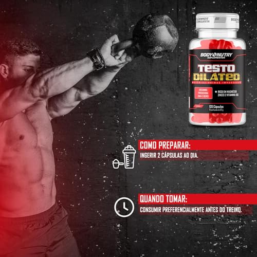 Kit 2x Dilated 120 cápsulas com Vitaminas e Minerais, Boro, Arginina, Magnésio, e Vitamina B6