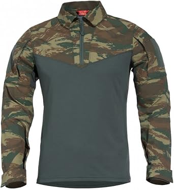 Pentagon Mens Ranger Tac-Fresh Shirt Greek Lizard