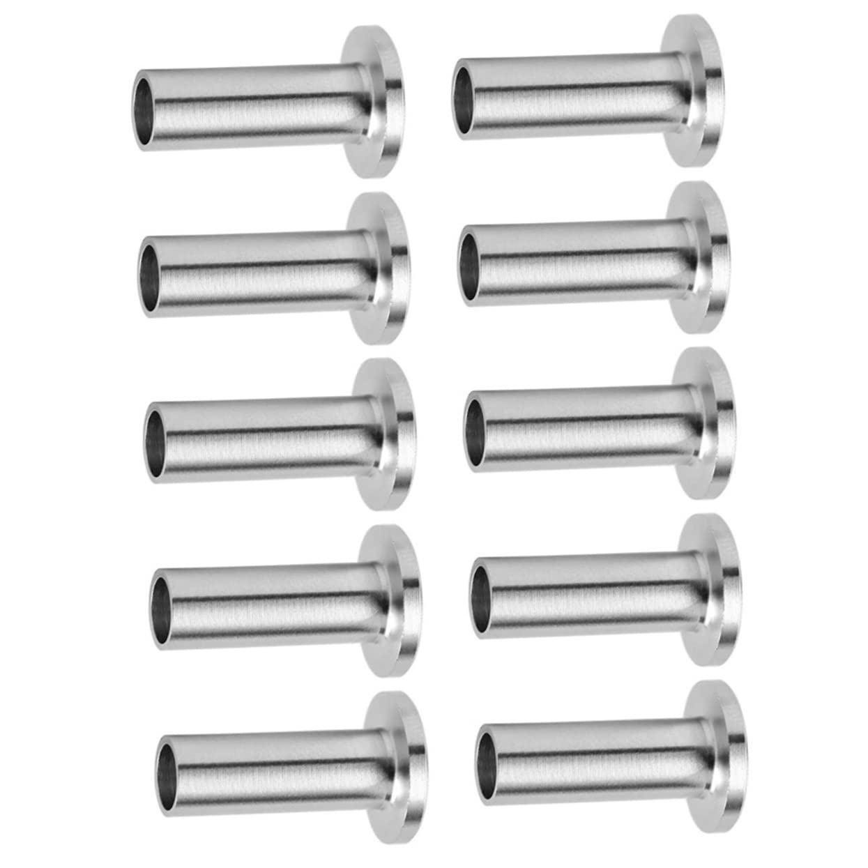 Gadpiparty 5 Series Pasamuros Para Postes De Madera Cables Protector De Pasamanos Fundas Protectoras Para Barandilla De Cubierta Alambre De Refuerzo Acero Inoxidable Silver 10 Piezas X 5