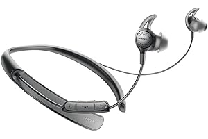 Bose QuietComfort 30 Wireless Noise Cancelling Bluetooth Neckband Headphones, Black (Renewed)