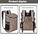 Insulated Leak Proof Cooler Backpack - Lightweight Foldable Cooler Bag for Men & Women, Yeti Backpack Style, Perfect for Camping Hiking Picnic Beach Travel. (Leopard Print)