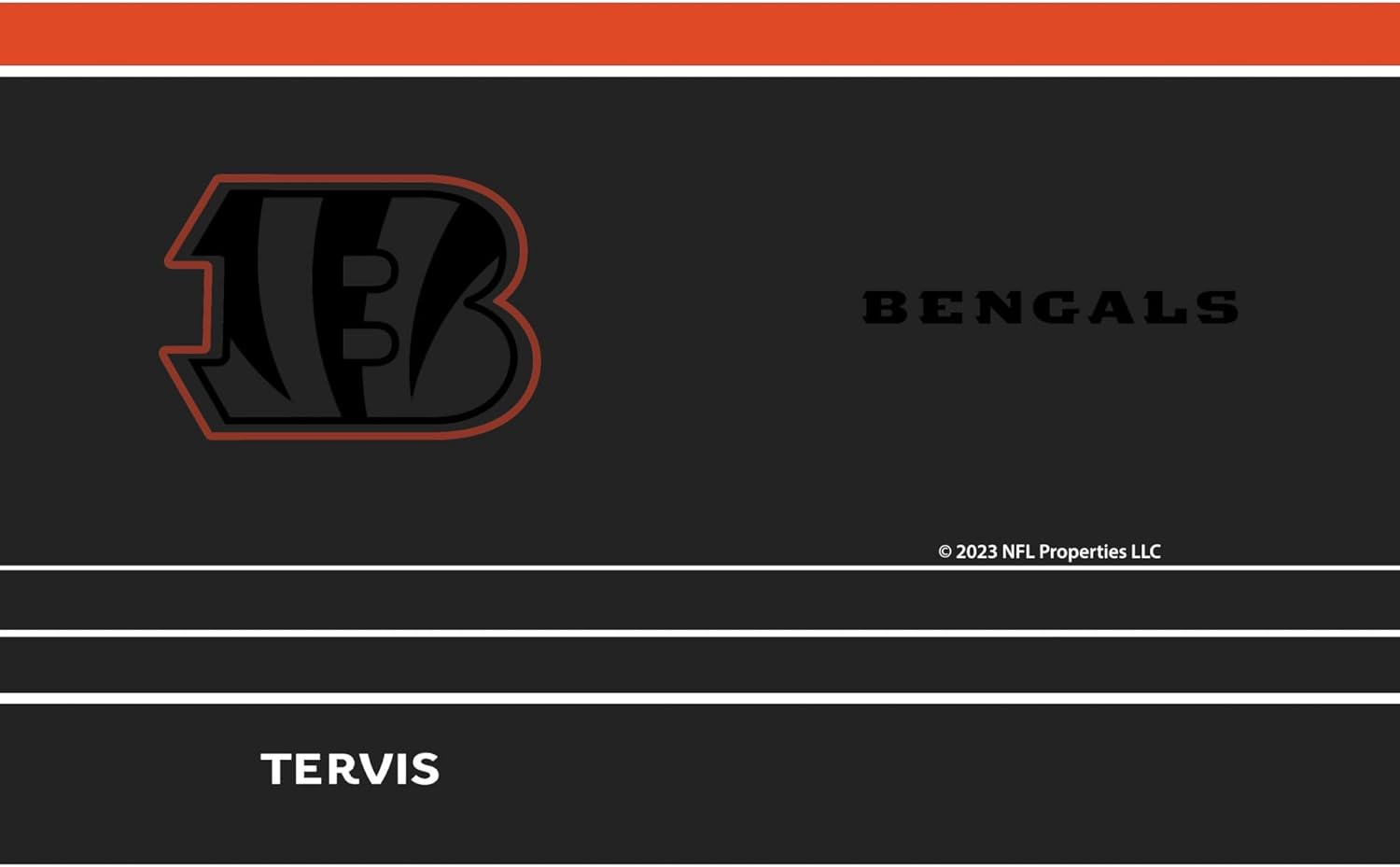 Tervis Traveler NFL Cincinnati Bengals - Night Game Triple Insulated Tumbler Travel Cup Keeps Drinks Cold & Hot, 20oz, Stainless Steel - Image 2