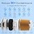 Purewell 0 TDS 7-Stage Water Filter Replacement for Zero Pitcher, Purewell SF series system, 100Gal Long-Lasting, NSF Certified to Reduce TDS, Total PFAS, Mercury& Heavy Metals, Chlorine (1 Pack)