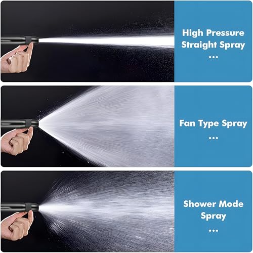 Image of Besiter High Pressure Water Spray Gun Nozzle for Car Wash & Garden Hose | Heavy Duty Plastic Adjustable Jet Sprayer for Bike Cleaning, Patio Wash & Garden Watering | Leakproof Hose Pipe Nozzle