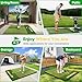 Premium Dual-Turf Golf Mat with Ball Tray, 5x4 FT Golf Hitting Mats Practice Outdoor Indoor for Backyard Driving Range Simulator Mat, Golf Chipping Swing Training Aid Mat, Gifts for Dad,Men,Golfers