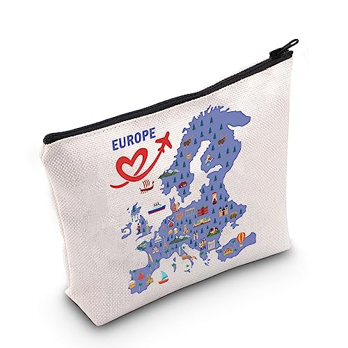 MEIKIUP Europe Travel Cosmetic Bag