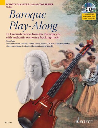 BAROQUE PLAYALONG V. VIOLON +CD (English and German Edition)      Sheet music – January 1, 2000