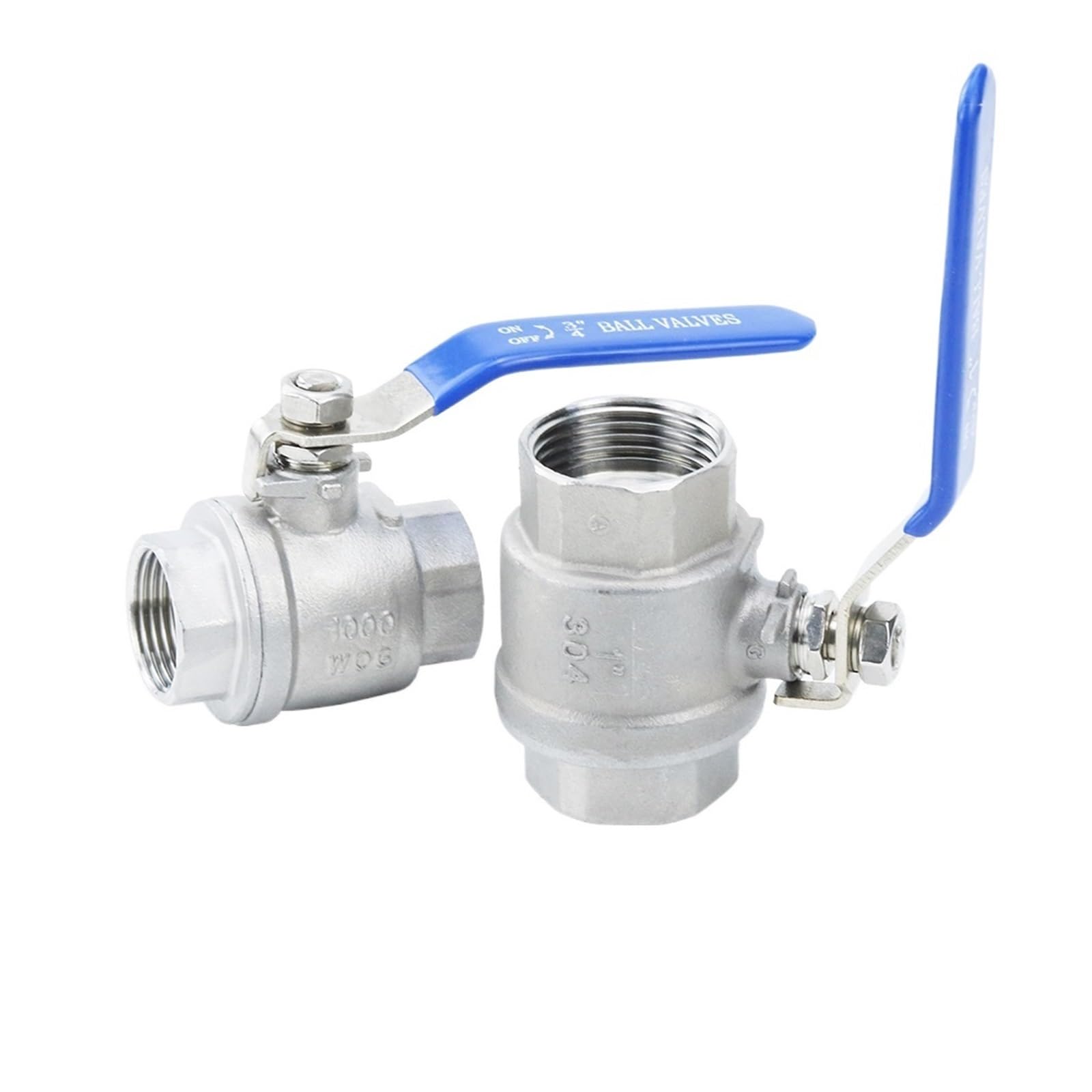 Robinet à tournant sphérique 3/4" en acier inoxydable 304 pour tuyauterie durable