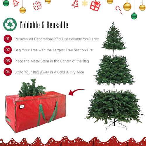 image for Cosy Family 7.5 ft Christmas Tree Storage Bag - Durable Heavy Duty Ext