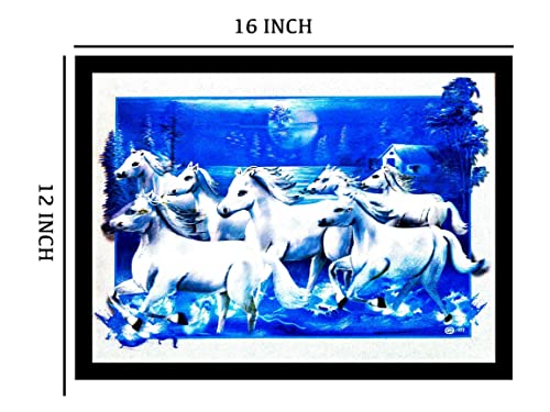 Image of Suninow 5D Painting of 7 Horses for living room (horse)
