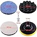 Imagen de SIQUK 8 Piezas Esponja Pulir para Coche 125mm Esponjas Pulido Coche Kit de Almohadillas de Pulido de Espuma Accesorio de Pulido con Adaptador de Taladro M14 para Taladro