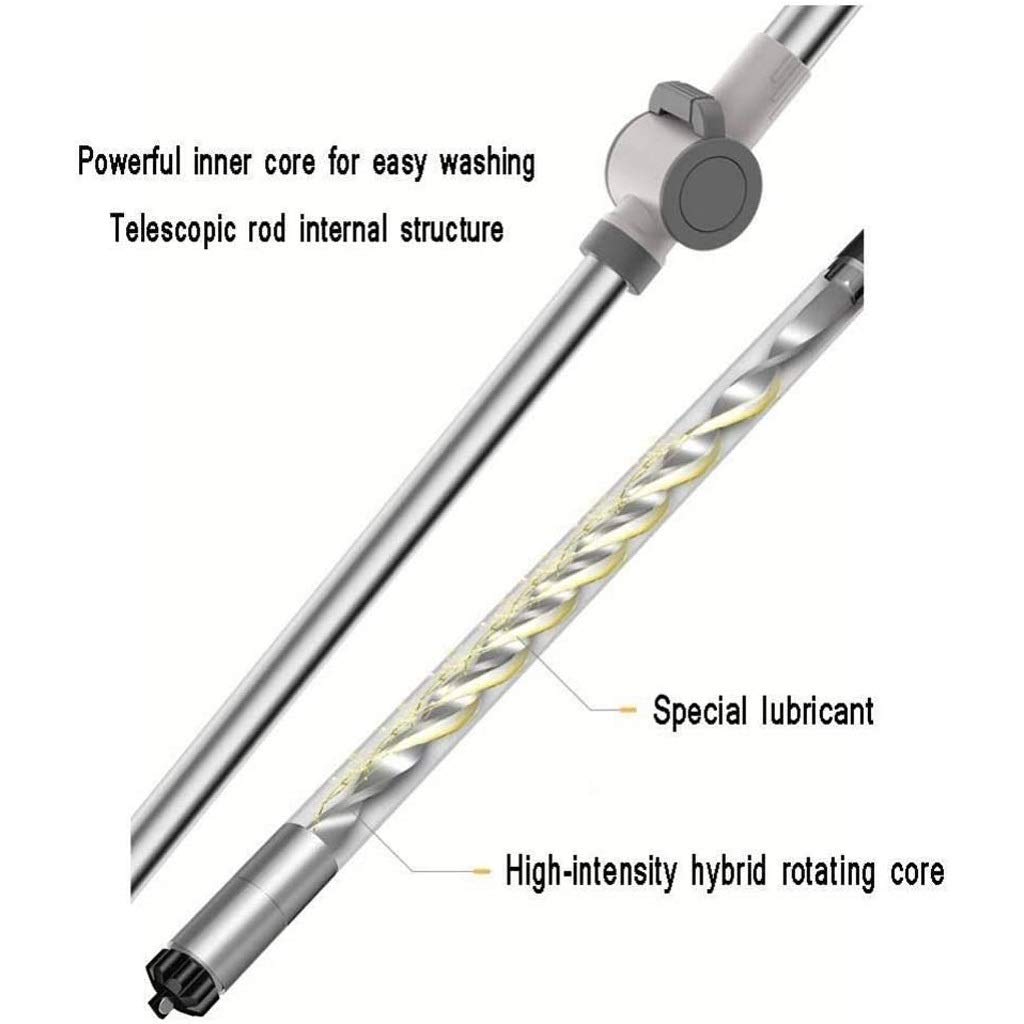 Cabezal Giratorio 360, Cabezal Giratorio de Microfibra para fregona de Suelo para ama de Llaves, fregona de Limpieza de Suelos para el hogar (B)