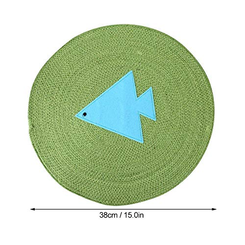 Junlucki Almofada de raspagem de gato de verão com padrões de desenho animado para animais de estima