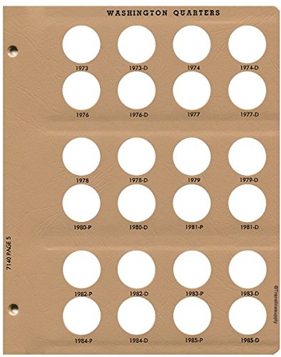 Dansco Us Washington Quarter Coin Album 1932-1998 #7140 #TOP5