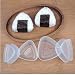 Produktbild 2 Paar Transparent Praktische Küchen Bento Dekorieren Sushi Onigiri Mold Lebens- mittel Presse Dreiecksform Reis-Ball-Maschine Zubehör