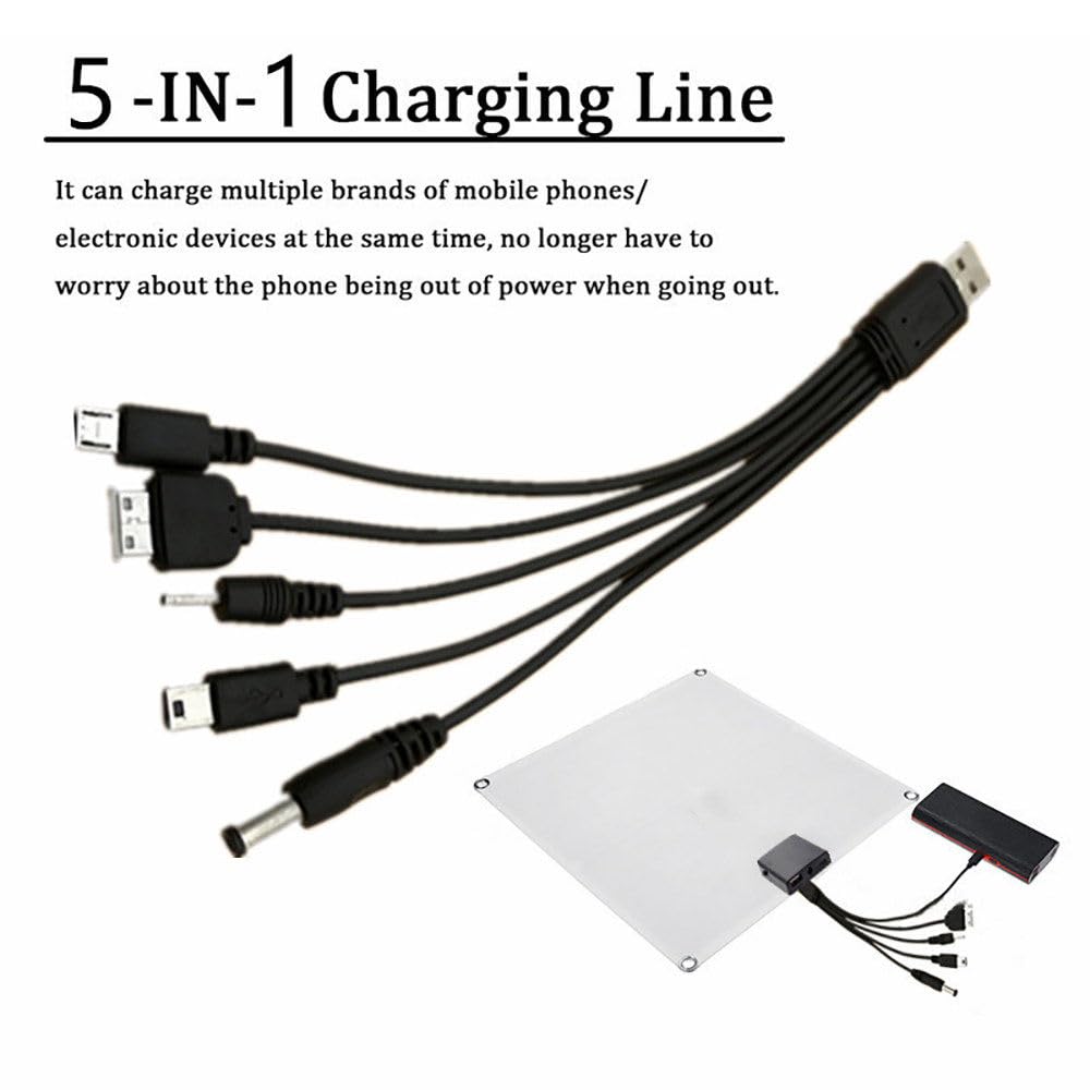 Kit Pannelli solari 200W 400W 600W 800W con Controller 30A/60A, Caricabatterie Solare Portatile USB 12V per Camper/Tetto/Campeggio/Auto/Barca/Camper, 200W-30A