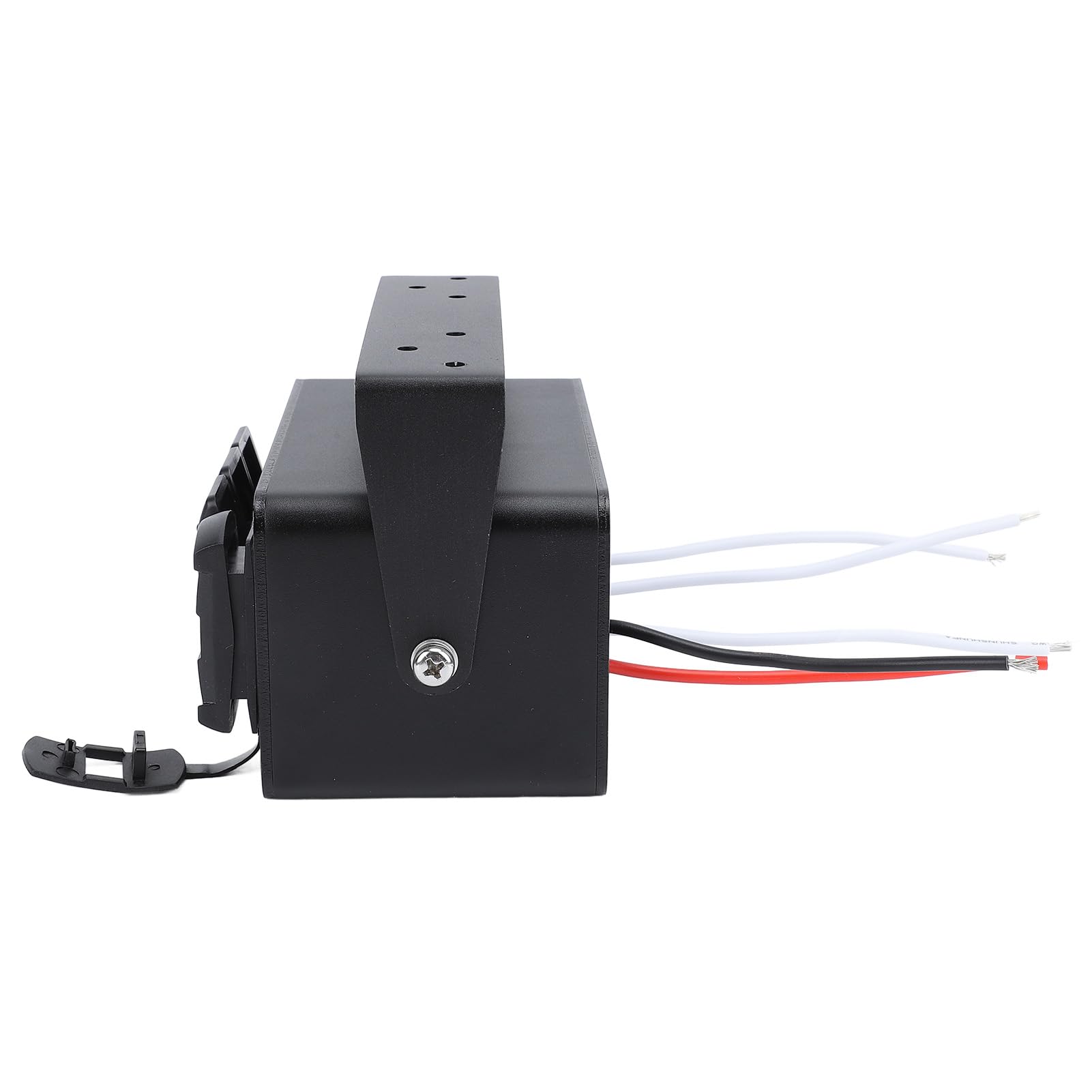 Dilwe Panel Przełączników Kołyskowych 3-krotny, Wodoodporny Panel Przełączników Kołyskowych ze Stopu Aluminium 12 V 24 V z Woltomierzem USB PD Typu C QC3.0, Wstępnie Okablowany 20 A WŁ. WYŁ. dla