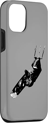 Miniatura 3 de iPhone 14 Kitesurf Action Artistic Kitesurfer Silhouette Case