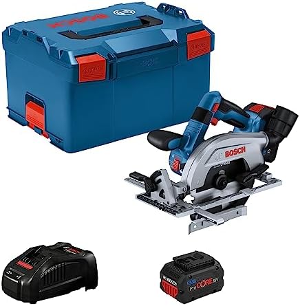 Scie Circulaire Sans Fil Bosch GKS 18V-LI – Coupe Jusqu'à 51 Mm, Sans Batterie Ni Chargeur