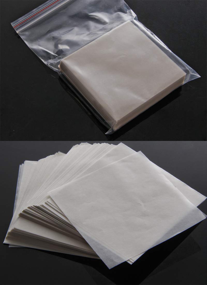 Papel de pesaje de 500 hojas, 10 x 10 cm, papel de pesaje de muestras de laboratorio, paquete de 500, antiadherente, no absorbente, alto brillo para transferencia de muestras de medición de escala