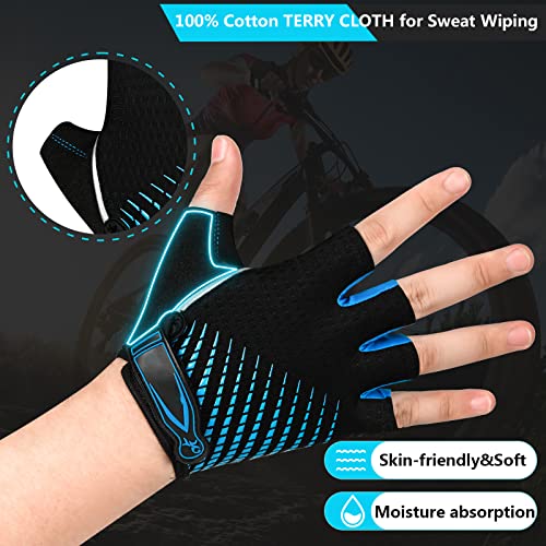 BIKINGMOREOK Bike Cycling Gloves for Men Women,Non-Slip