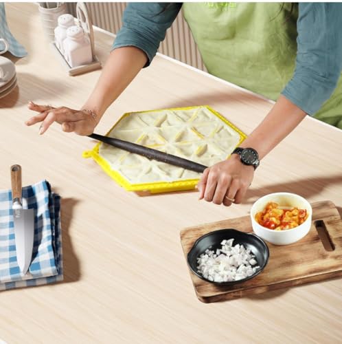 Image of samosa Maker 24 -Easy samosa Press Mould, say Goodbye to Messy samosa Patti Sheet Best for Home Made Snacks Ideal for Home & Business Easy to Making Samosa (Pack of 1) (Red)