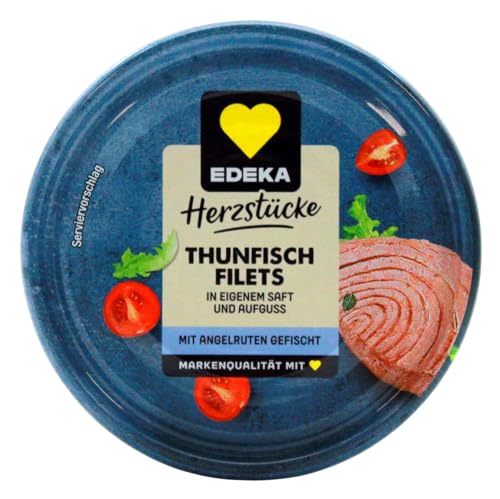 Herzstücke Thunfisch Filets in eigenem Saft und Aufguss, 12er Pack (12 x 130g)