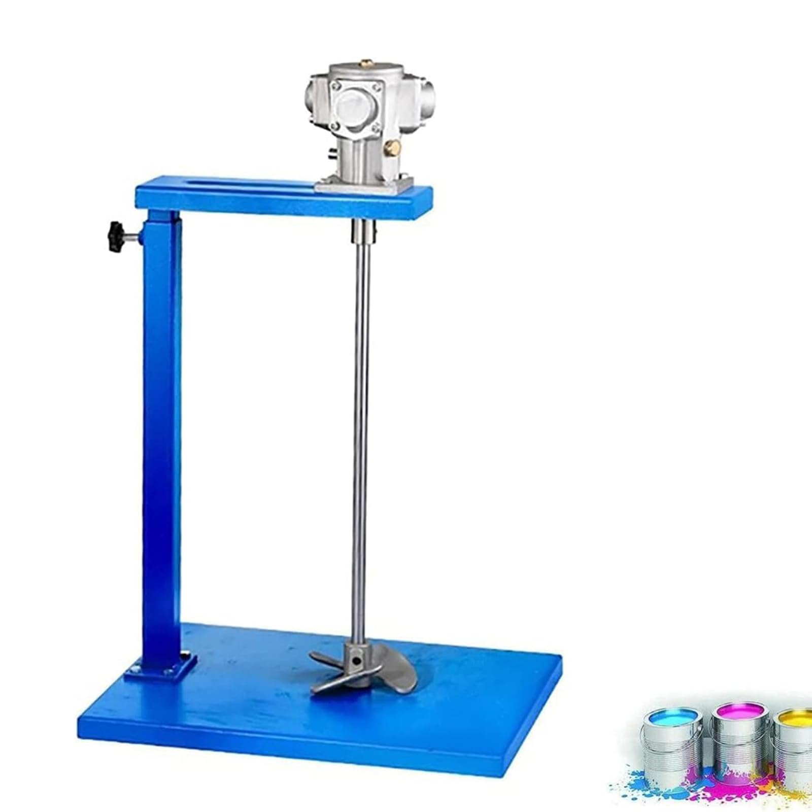 Mezclador de pintura neumático, agitador de aire de 1/8 HP, altura y velocidad ajustables, para líquidos viscosos, tinta, tinta, productos químicos